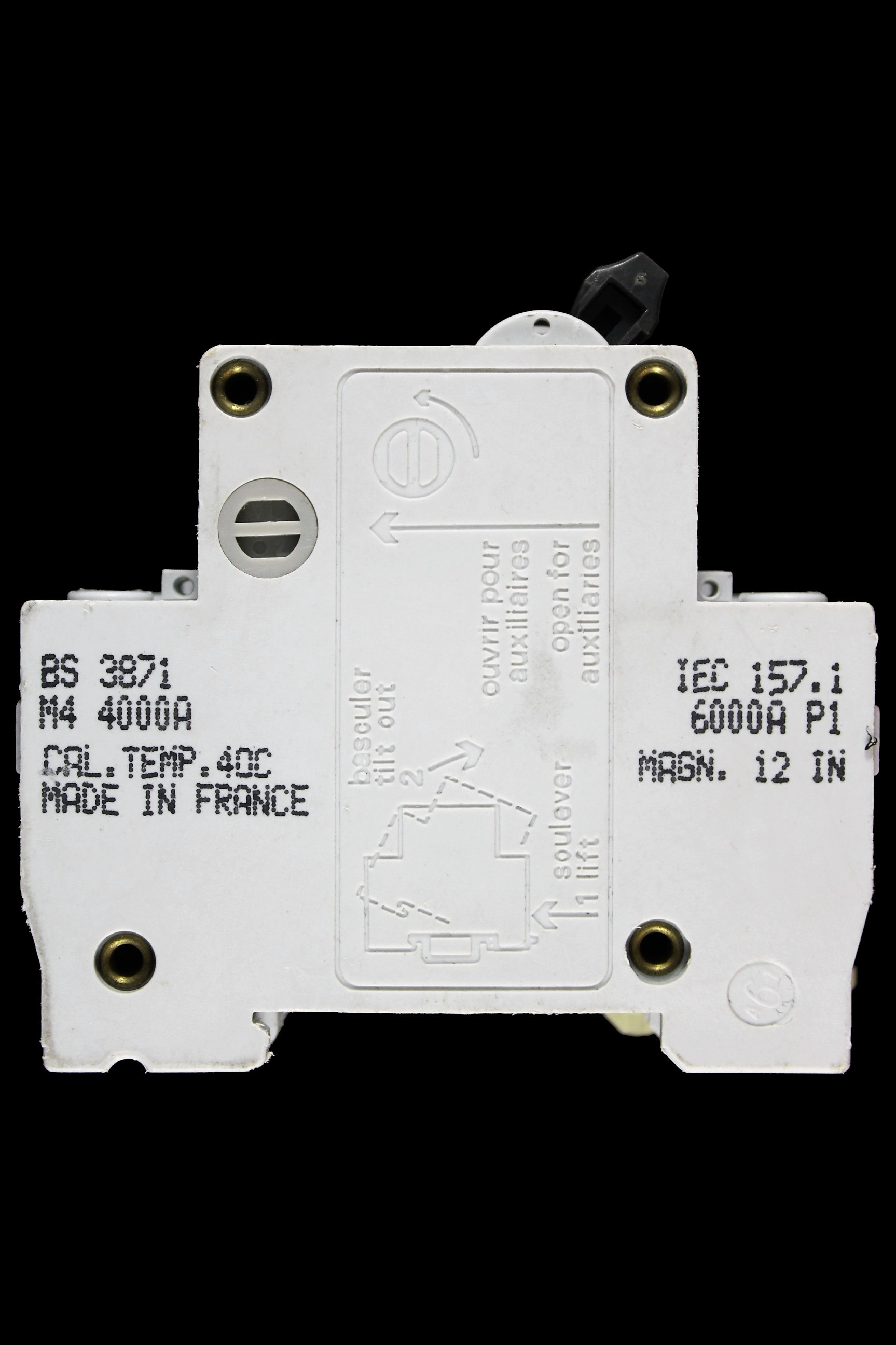MERLIN GERIN 10 AMP TYPE 4 M4 TRIPLE POLE MCB CIRCUIT BREAKER C45AD 12022